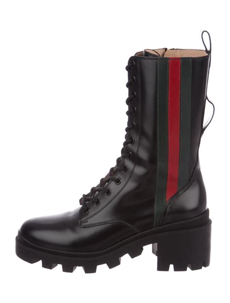 gucci men's boots free shipping|Gucci combat boots men's.